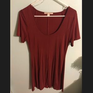 Francesca’s Maroon T Shirt Dress